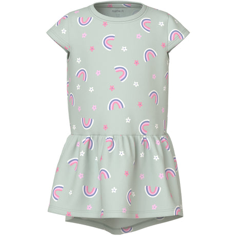 Name It Pale Aqua Rainbow Nmfvigga Capsl Klänning F1 Noos