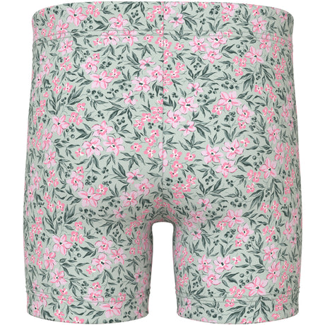 Name It Pale Aqua Pink Flowers Nmfvayo Kort Leggings