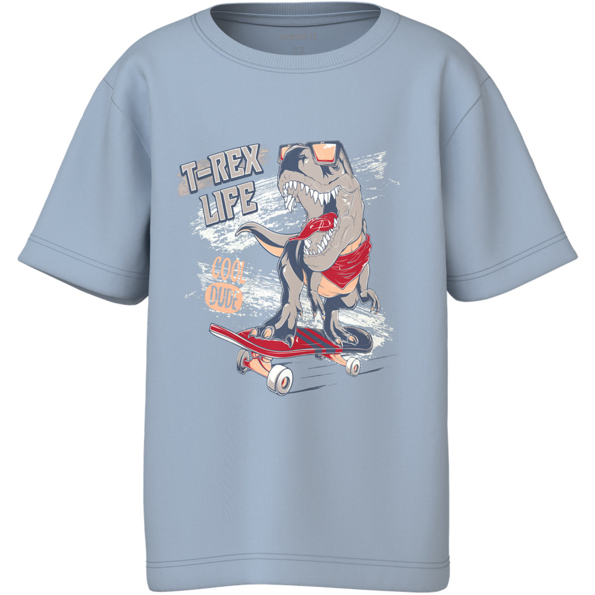 Name It Blue Fog Dino Skate Nmmvanyo Ss Nreg Topp