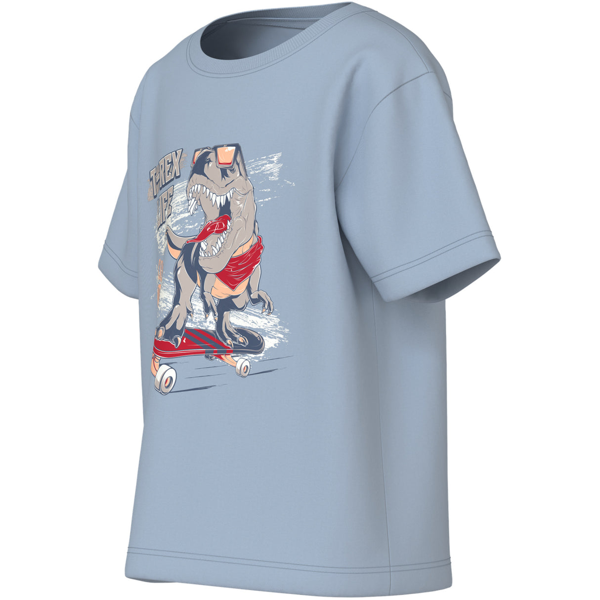 Name It Blue Fog Dino Skate Nmmvanyo Ss Nreg Topp