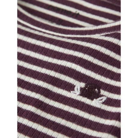 Name It Burgundy Nmfripeas Ls Top Box