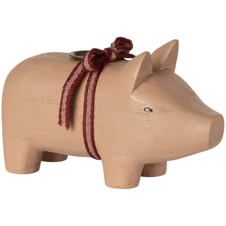 Maileg Trælysestage, Gris - Lille - Rosa