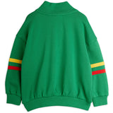 Mini Rodini Green E.T Emb Halfzip Sweatshirt