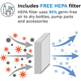 Baby Brezza Black Sterilizer Dryer Advanced