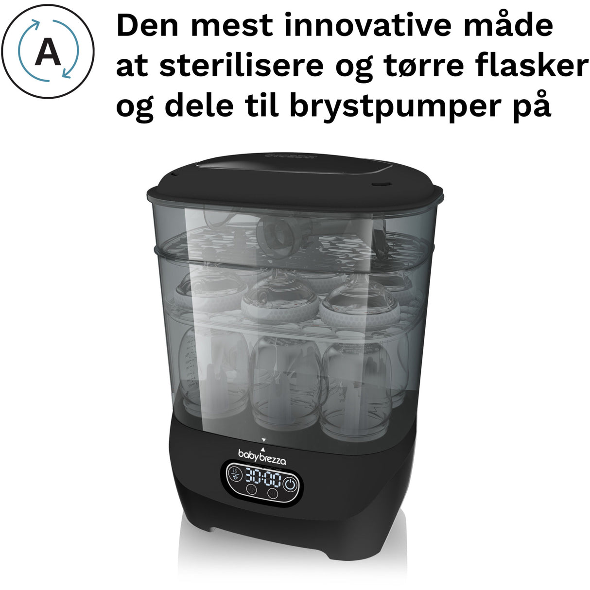 Baby Brezza Black Sterilizer Dryer Advanced