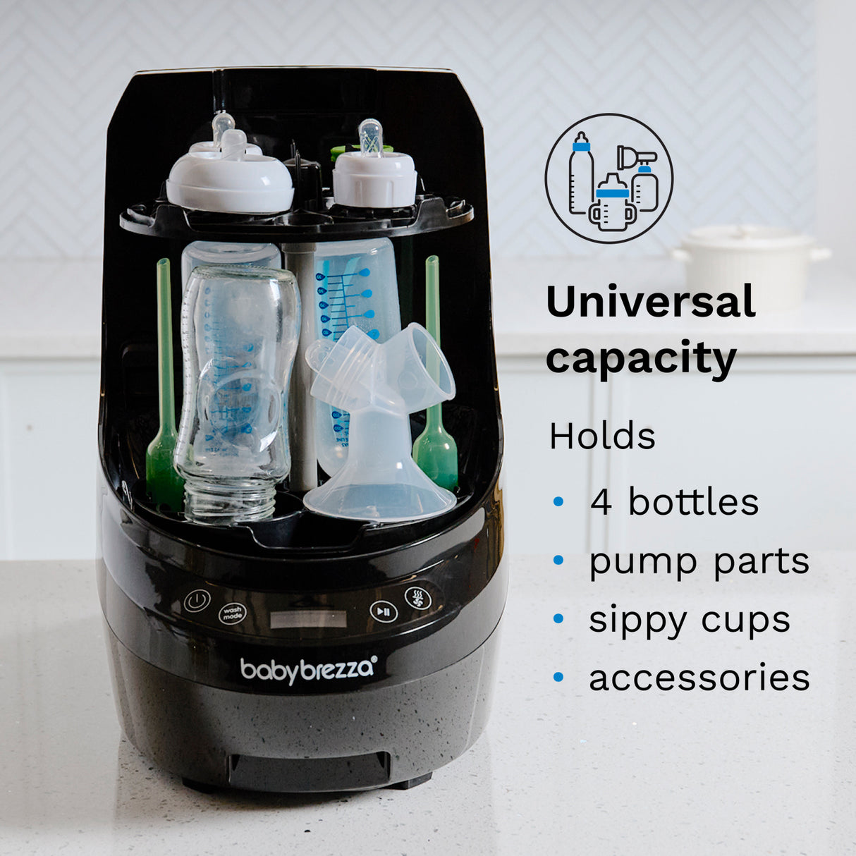 Baby Brezza Black Flaska Washer Pro