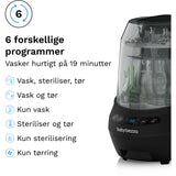 Baby Brezza Black Flaska Washer Pro