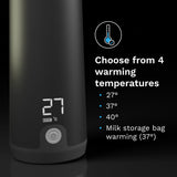 Baby Brezza Black Superfast Portable Flaska Warmer