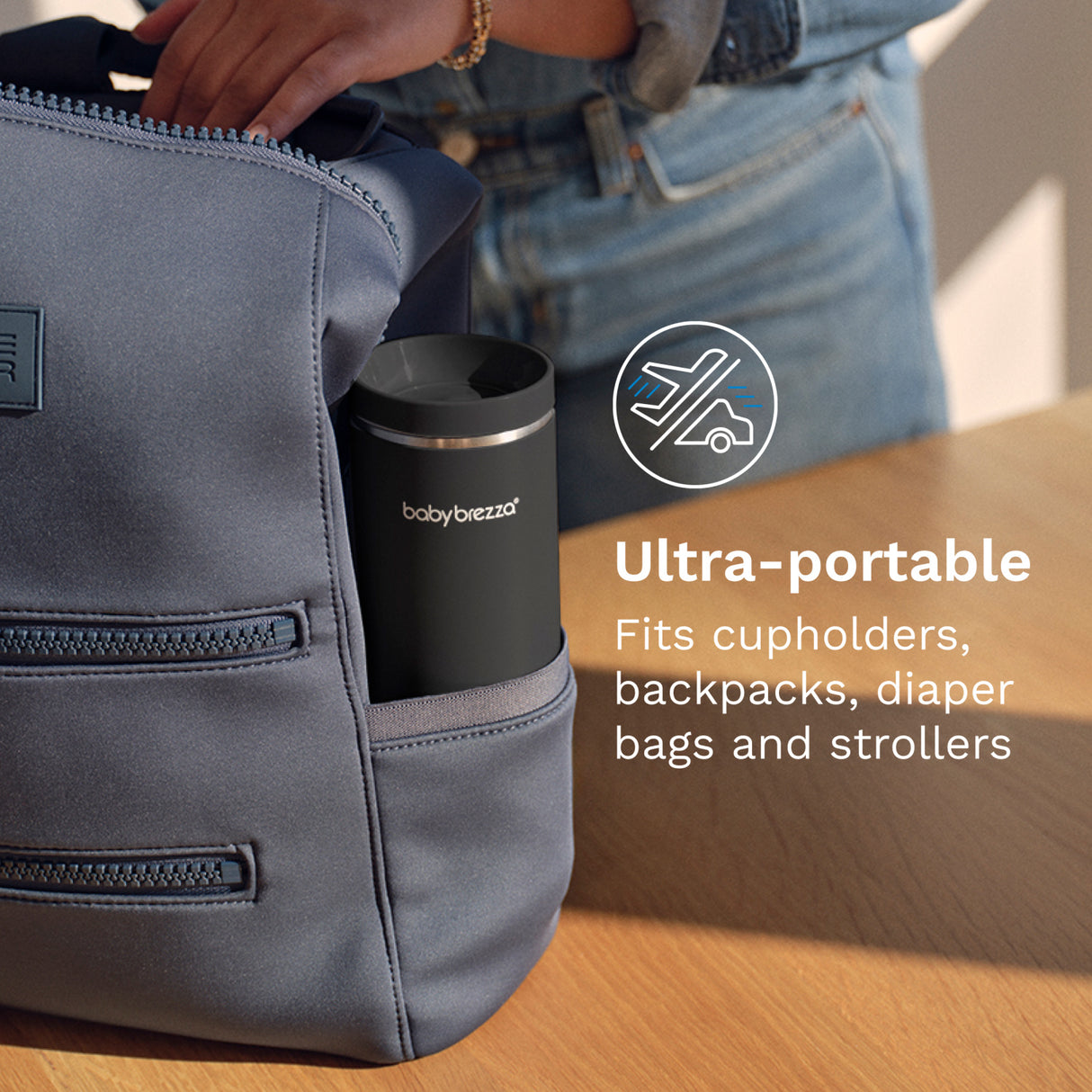 Baby Brezza Black Superfast Portable Flaska Warmer