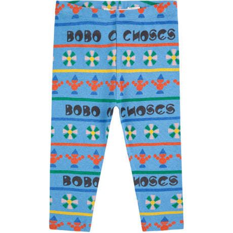 Bobo Choses Light Blue Toys All Över Leggings