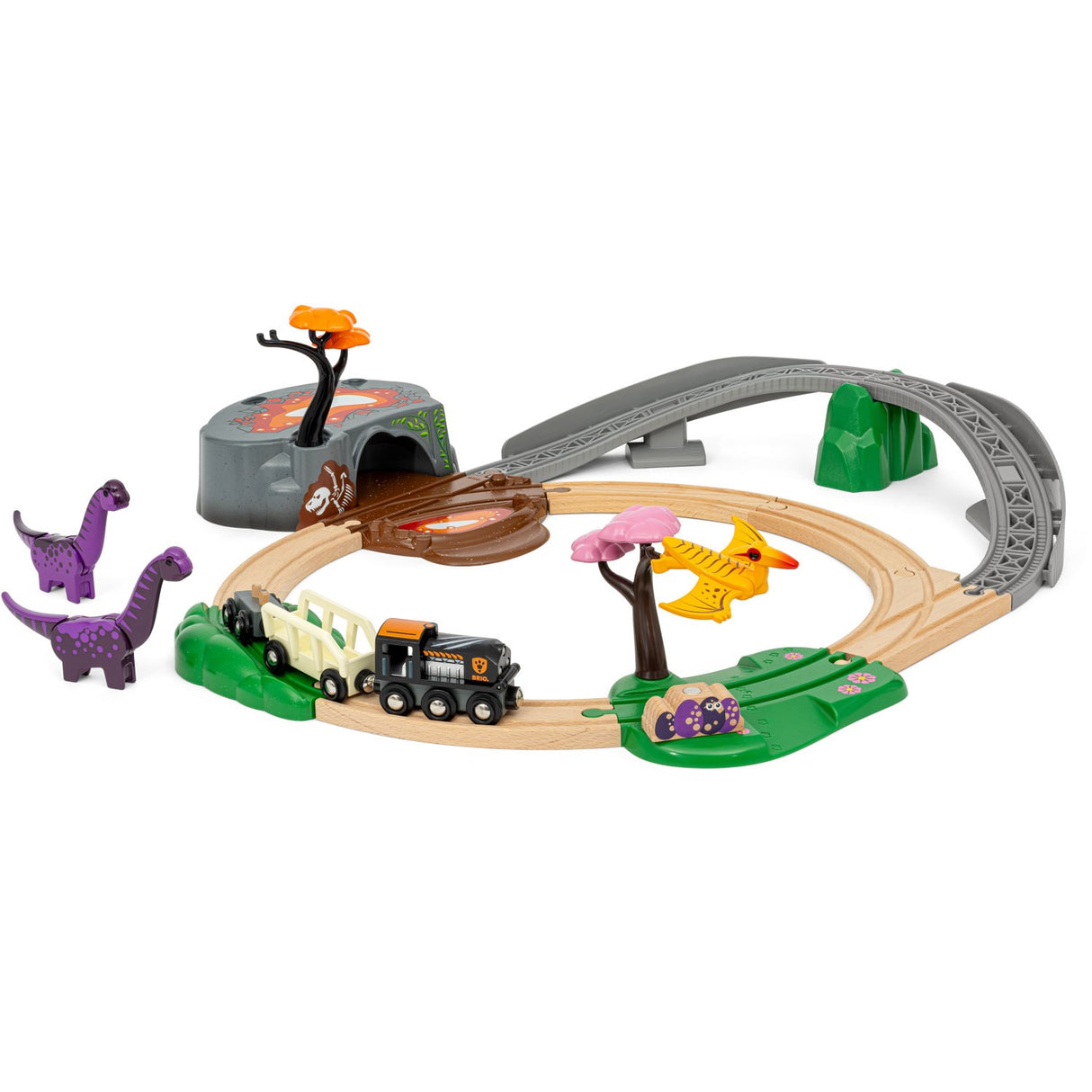 BRIO® 36094 Togbanesæt Med Dinosaurer