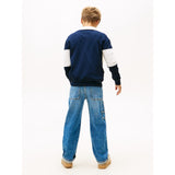 Tommy Hilfiger Dark Night Navy Colourblock Colourblock Pikétröja Ls