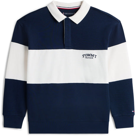 Tommy Hilfiger Dark Night Navy Colourblock Colourblock Pikétröja Ls