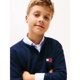 Tommy Hilfiger Dark Night Navy Heritage Henley Waffle Tee Ls