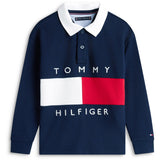 Tommy Hilfiger Dark Night Navy Heritage Flag Jersey Pikétröja Ls