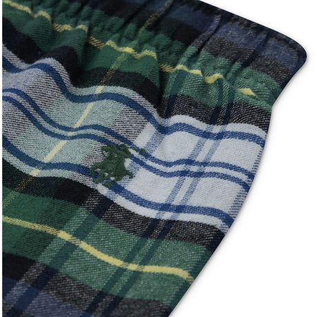 Polo Ralph Lauren White Gordon Plaid L/S Tee & Woven Pant Sett