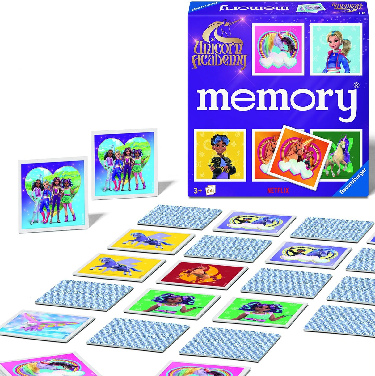 Ravensburger Unicorn Academy Memory® - Minnesspel