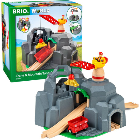 BRIO® 33889 Kran- Och Bjergtunnel