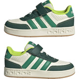 adidas Originals Off White/Collegiate Green/Court Green Breakbase C Sneakers