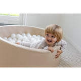 Tumble Time Taupe Ball Pool i Vegan PU ø90cm 150 st. Bollar