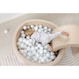 Tumble Time Taupe Ball Pool i Vegan PU ø90cm 150 st. Bollar