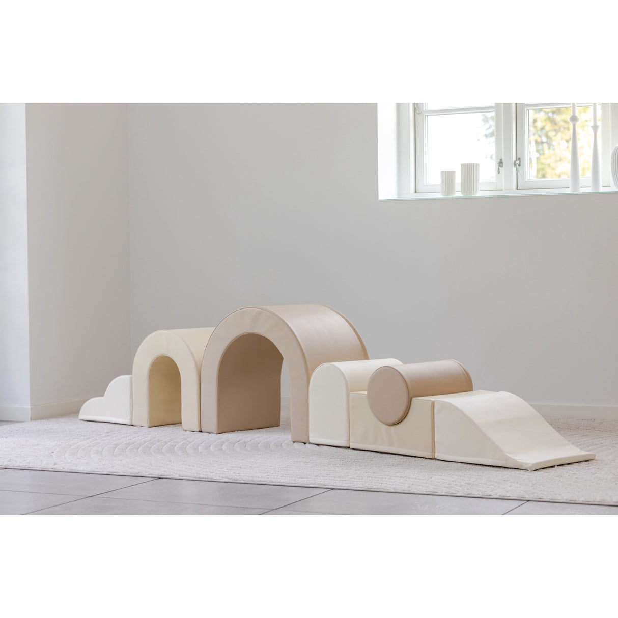 Tumble Time Rainbow 7-delat tumblingset i veganskt PU-läder