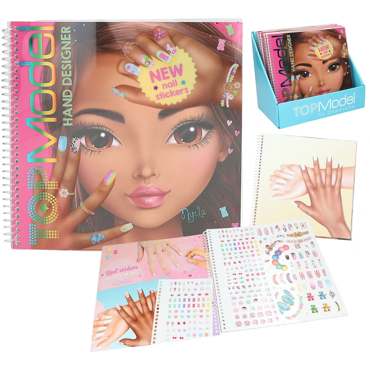 TOPModel Create Your Hand Design Colouring Bok