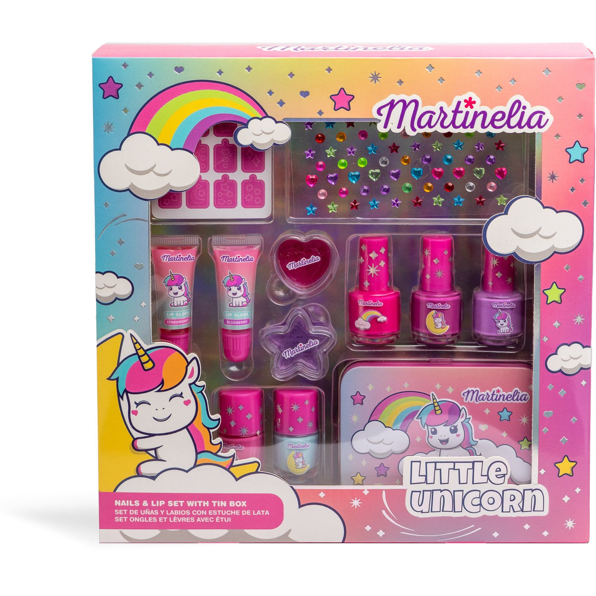 Martinelia Little Unicorn Nail & Lip Sett Med Tin Box