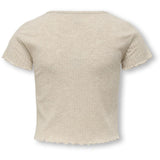 kids ONLY Pumice Stone Melange Kognella S/S O-Neck Topp Noos Jrs