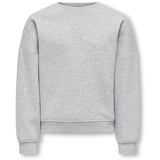 kids ONLY Light Grey Melange Kogsweat L/S Crew Oversize Swt Noos