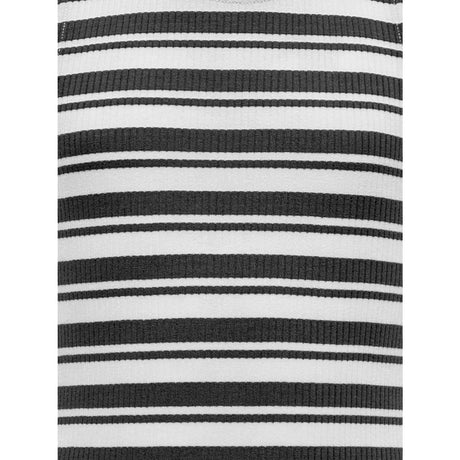 kids ONLY Black Mix White Stripes Kogbelfast Life Stripe Sl Midi Klänning Jrs