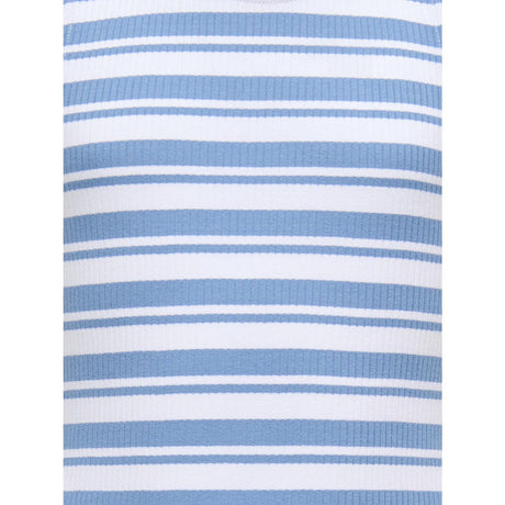kids ONLY Riviera Mix White Stripes Kogbelfast Life Stripe Sl Midi Klänning Jrs