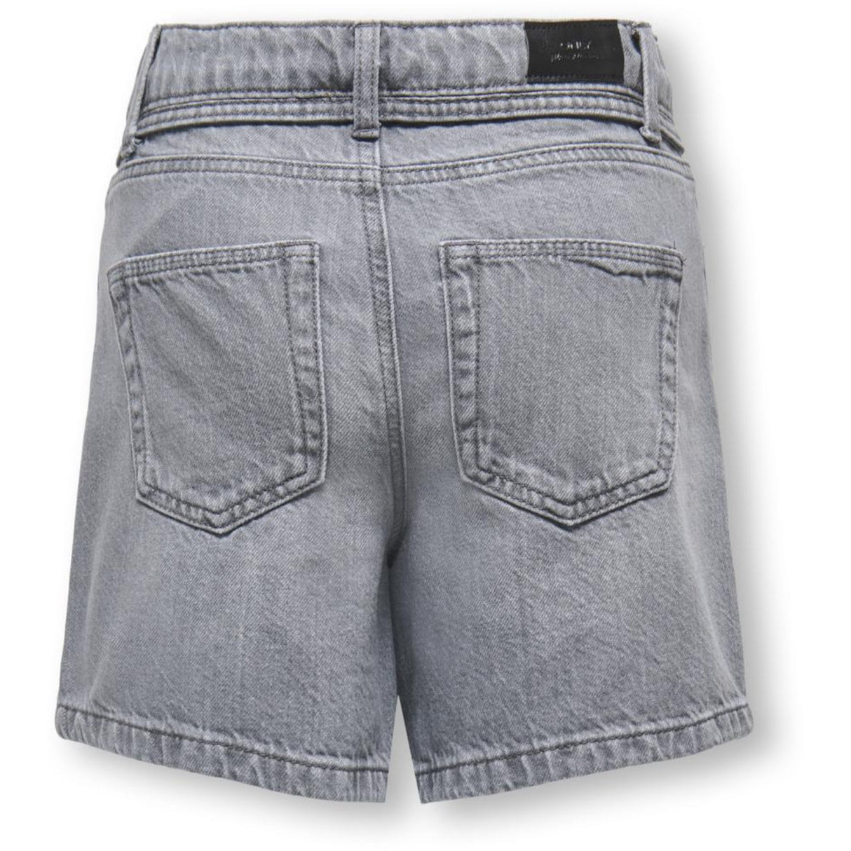 kids ONLY Medium Grey Denim Koggianna Hw Bälte Shorts Pimbox Dnm Noos