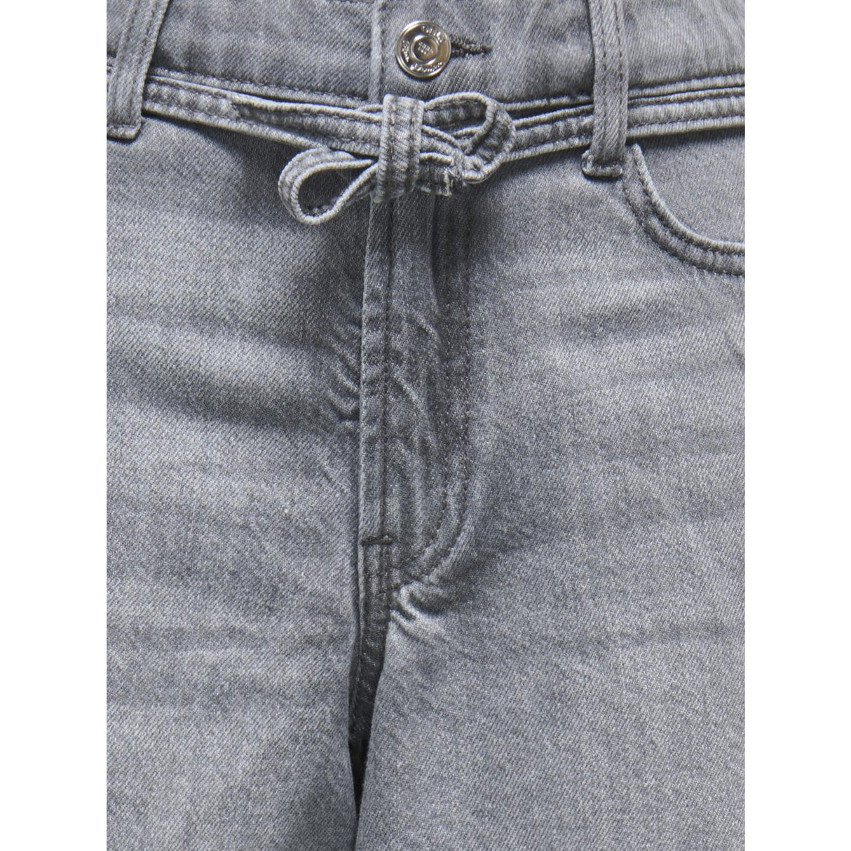 kids ONLY Medium Grey Denim Koggianna Hw Bälte Shorts Pimbox Dnm Noos