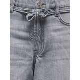 kids ONLY Medium Grey Denim Koggianna Hw Bälte Shorts Pimbox Dnm Noos
