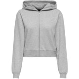 kids ONLY Light Grey Melange Kogsweat L/S Hoodies Zip Swt