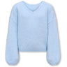 kids ONLY Cashmere Blue Kogdinea L/S Vändbar Pullov. Knt