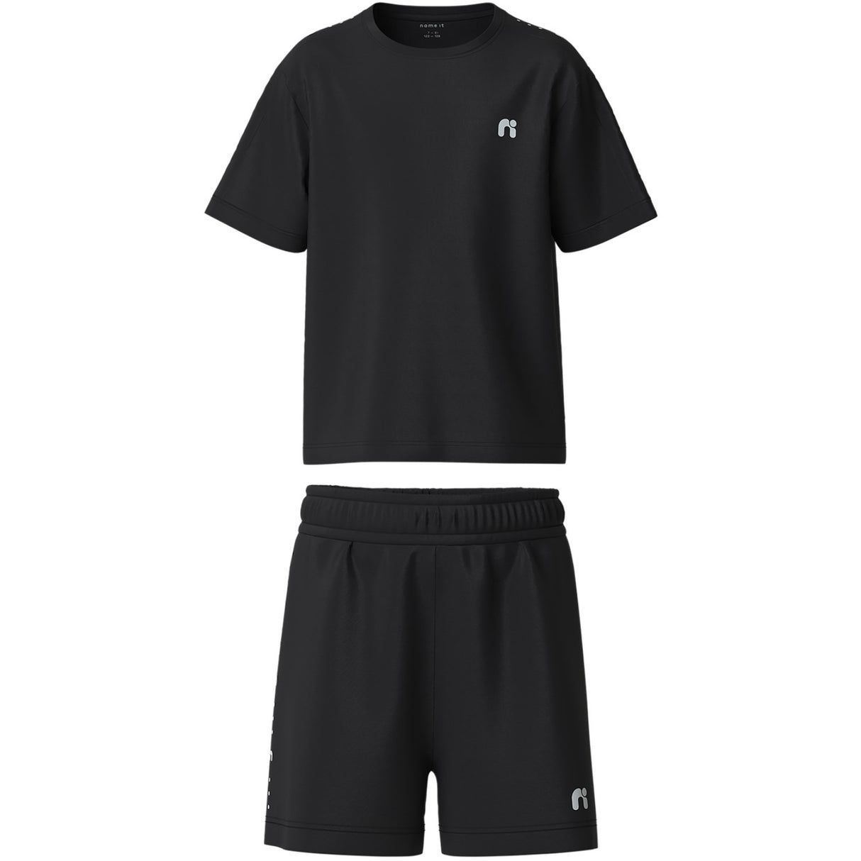 Name It Black Nkndemu Ss Nreg Shorts Sett