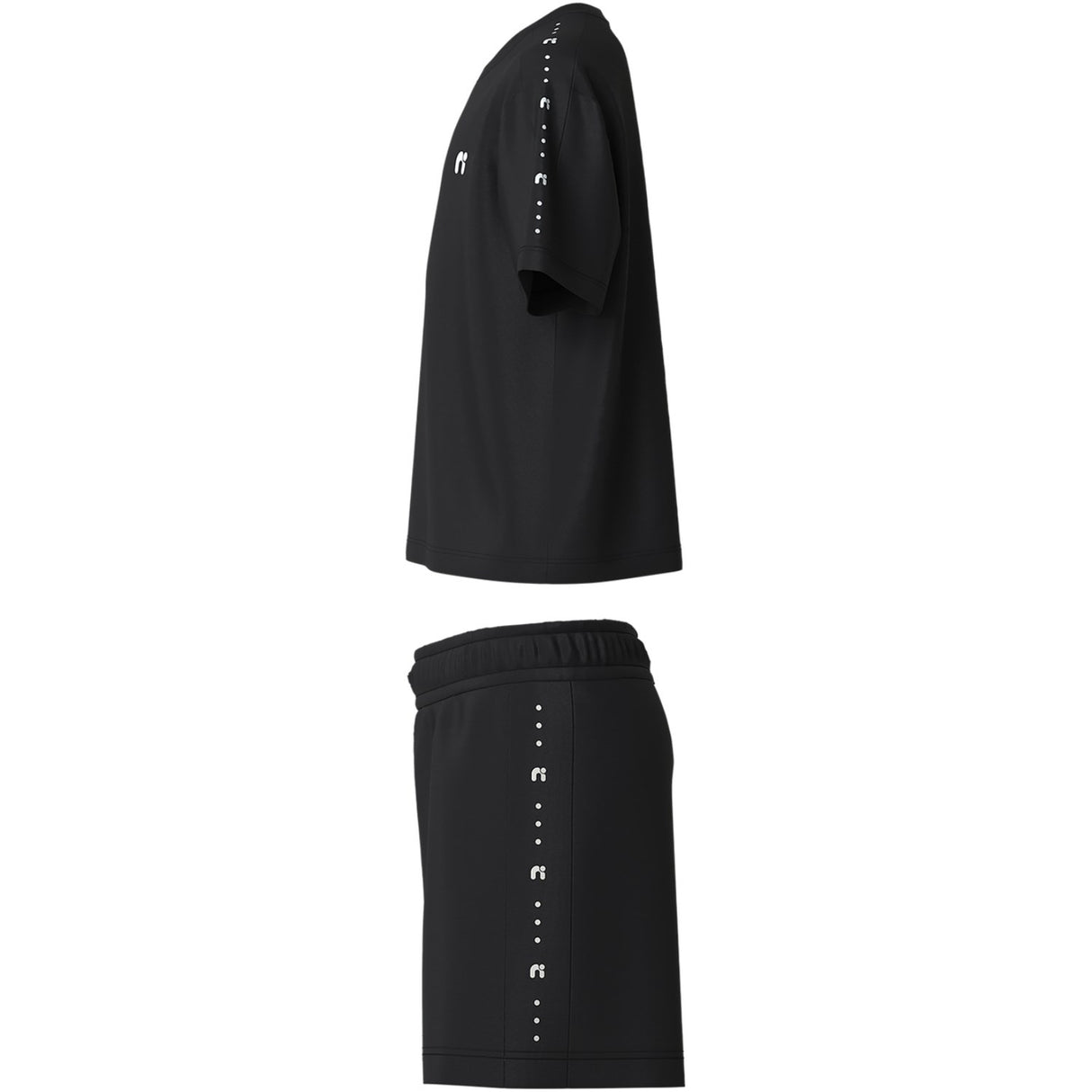 Name It Black Nkndemu Ss Nreg Shorts Sett