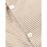 Studio Feder Brown Beach Stripe Sängkläder Percale