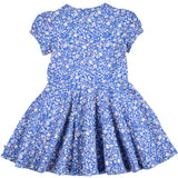 Müsli Azure Blue/ Nectar/ Tofu Primrose Puff S/S Swing Klänning