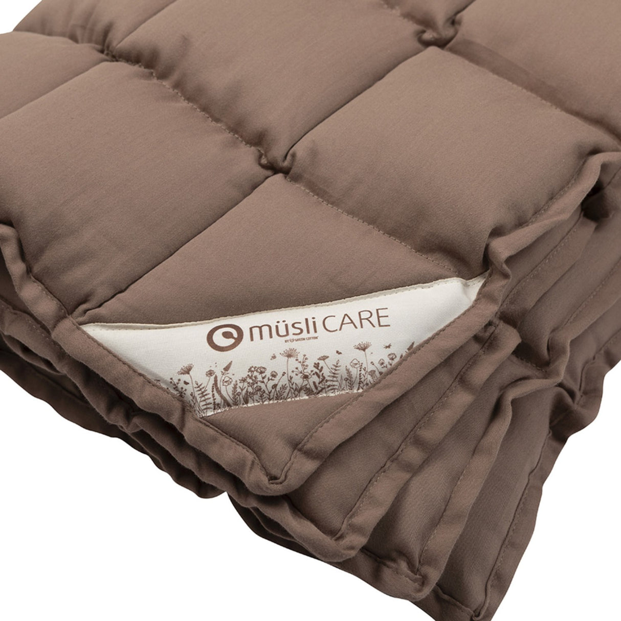 Müsli Walnut Satin Täcke Kapok Junior