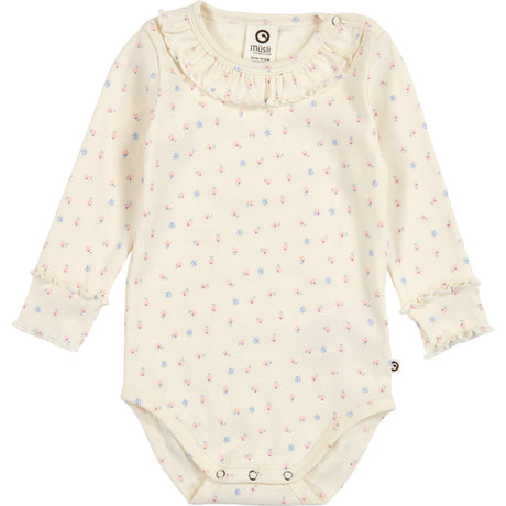 Müsli Tofu/ Nectar/ Shell Blue Spring Frill Krage L/S Body