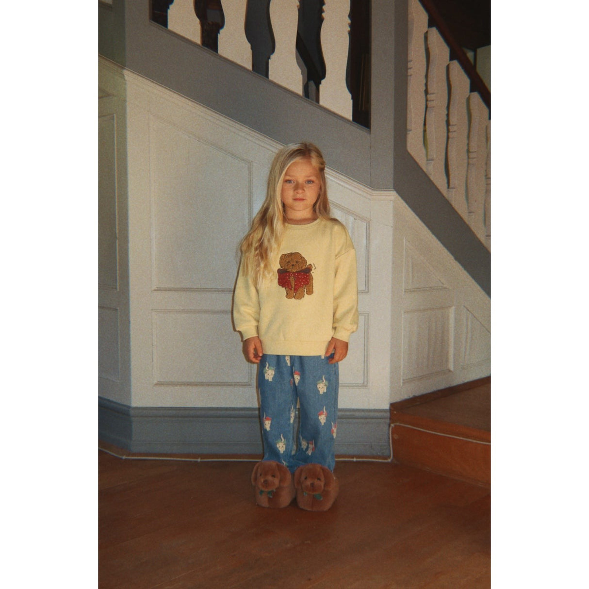 Konges Sløjd Bow Kitty Denim Magot Slit Byxor Gots