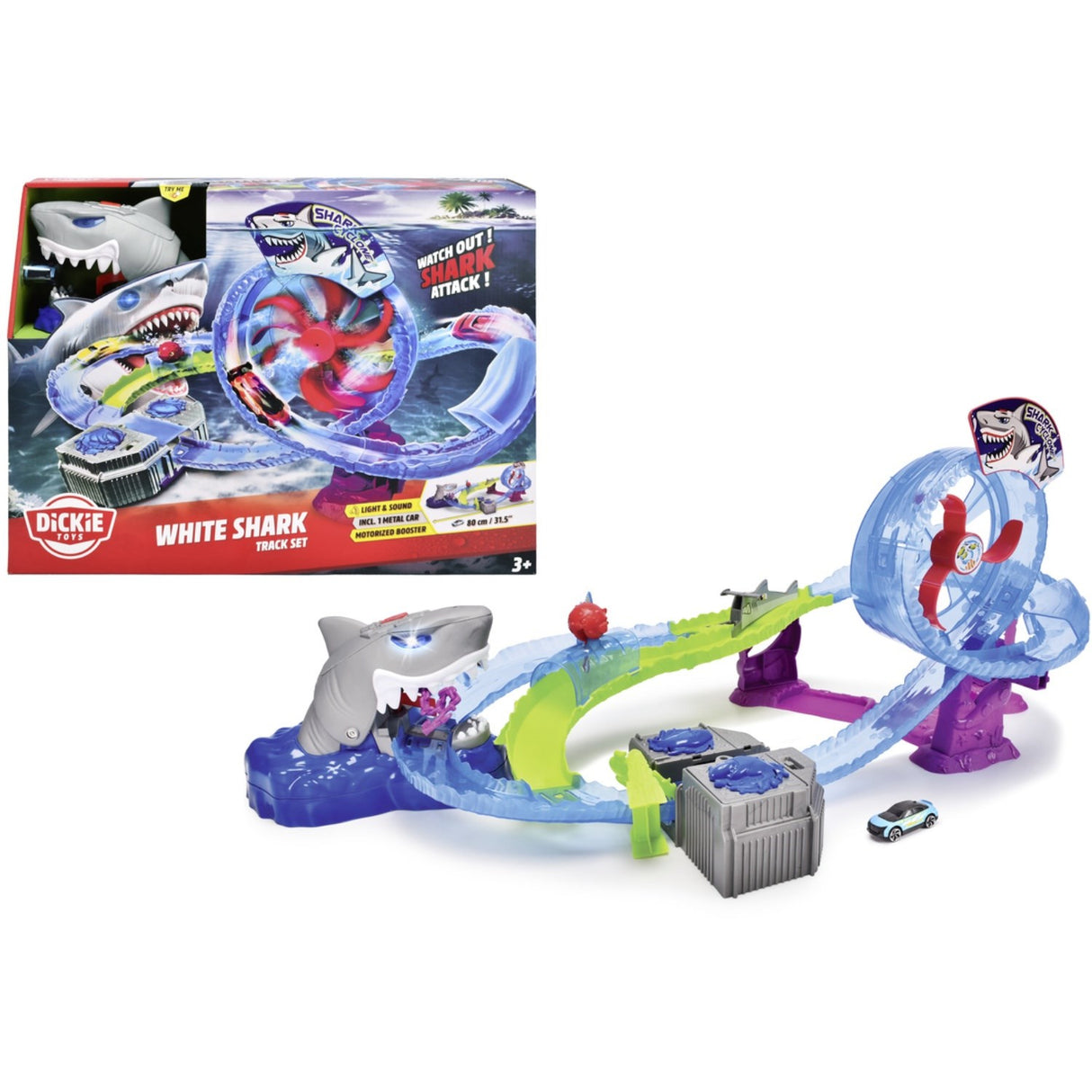 Dickie Toys White Shark Track Set