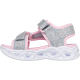 Skechers Silver S Lights\Xae - Heart Lights Sandaler