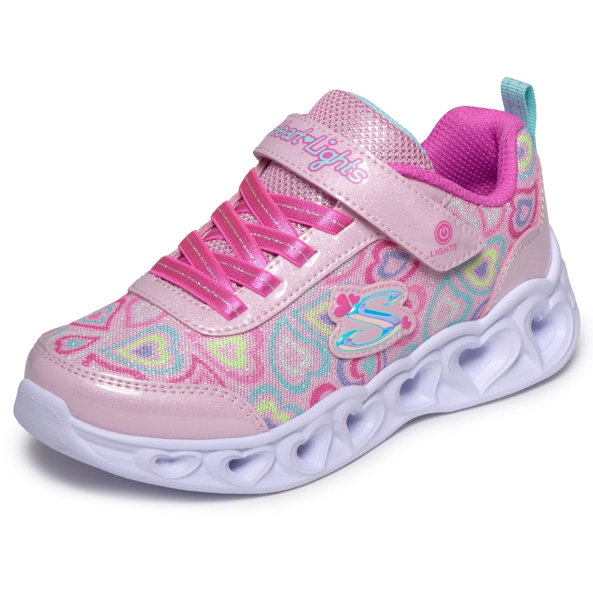 Skechers Pink Heart Lights - Boogie Love