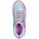 Skechers Silver Infinite Heart Lights - Heart Jewels