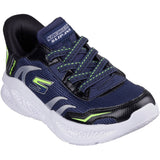 Skechers Navy Slip-Ins: S-Lights: Meteor-Lights - Brisk-Beams