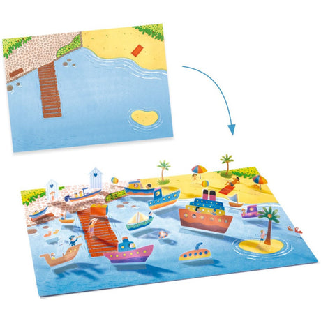 Djeco Creative Stående Klistermärken, Bilar